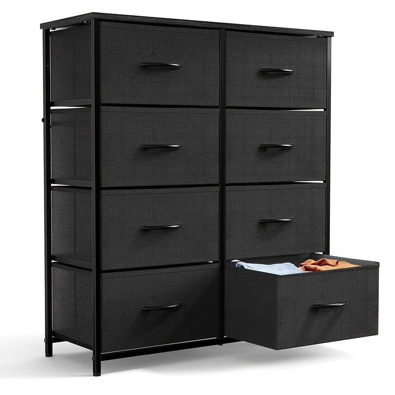 Large 8-Drawer Storage Dresser – Fabric Drawers with Steel Frame (Bedroom/Closet)