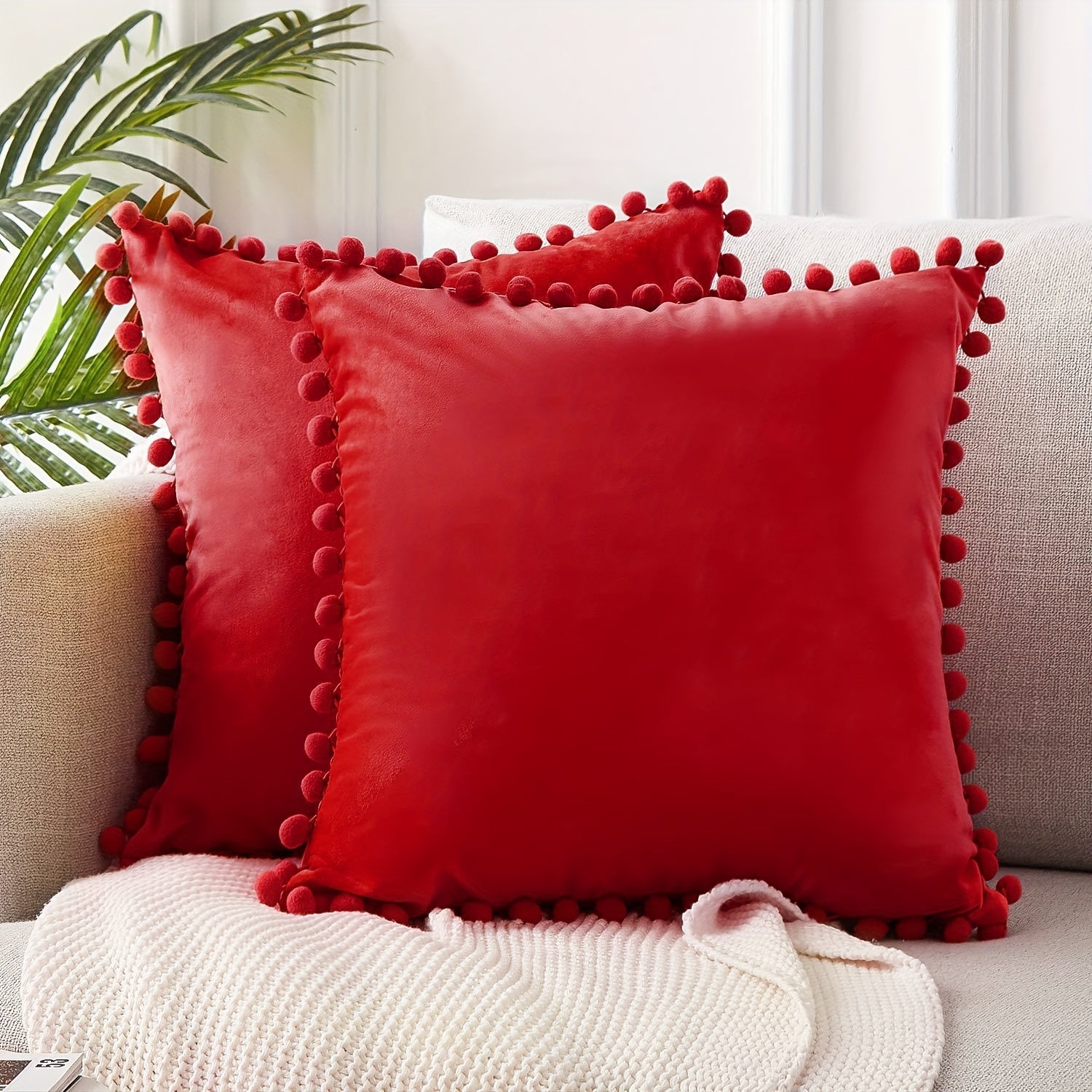 Dutch Velvet Throw Pillow Covers