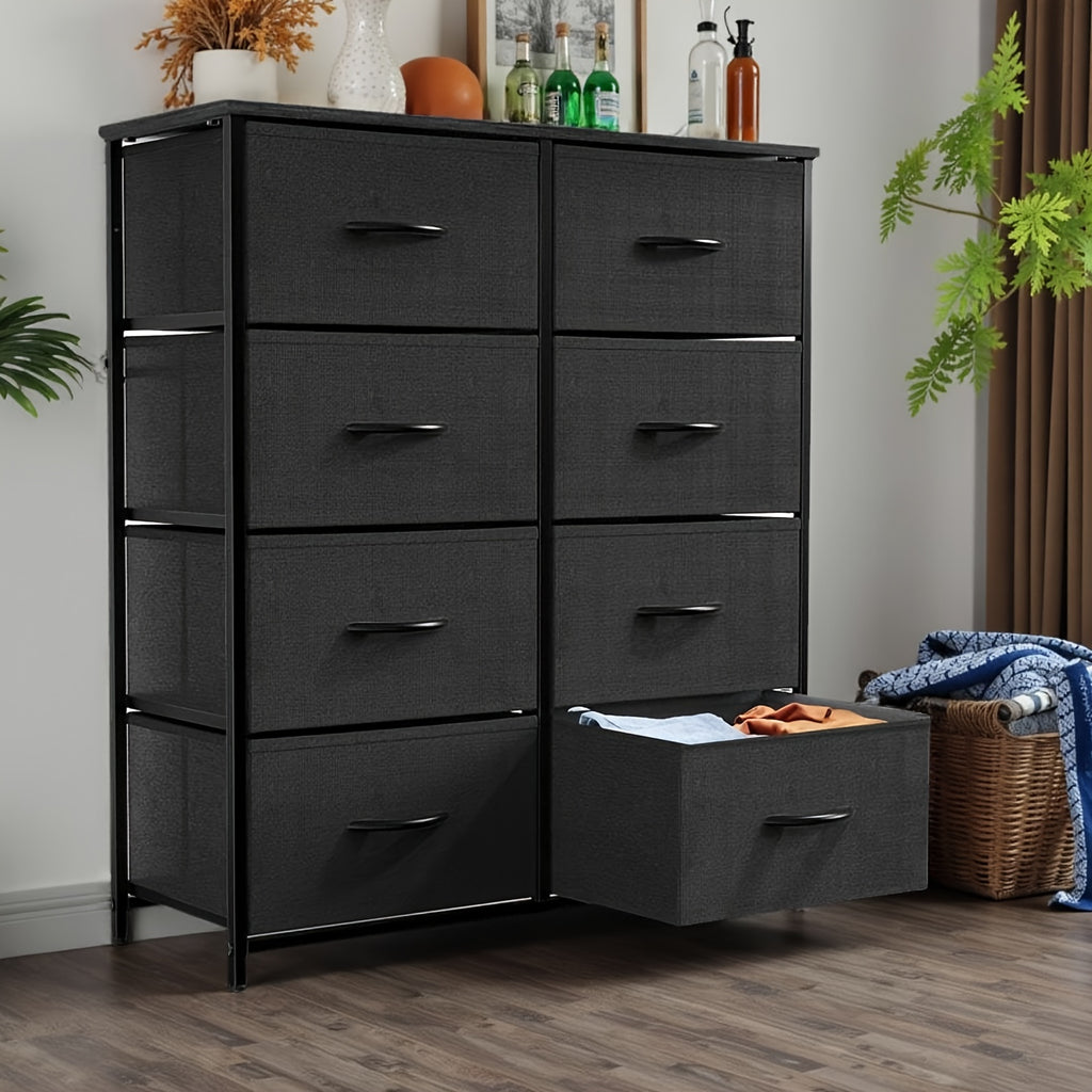 Large 8-Drawer Storage Dresser – Fabric Drawers with Steel Frame (Bedroom/Closet)