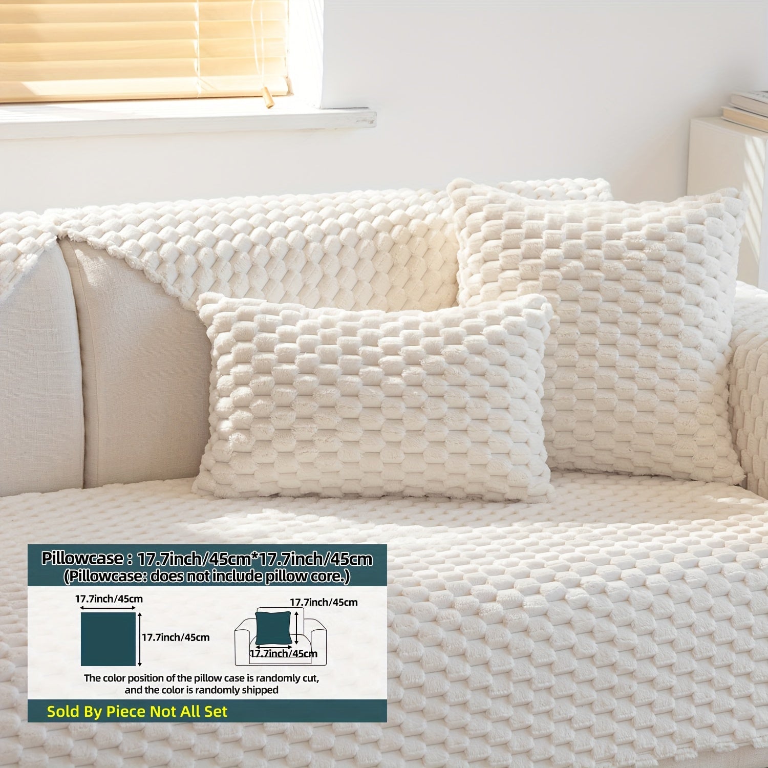 Nordic sofa cushion high-grade plush fashion