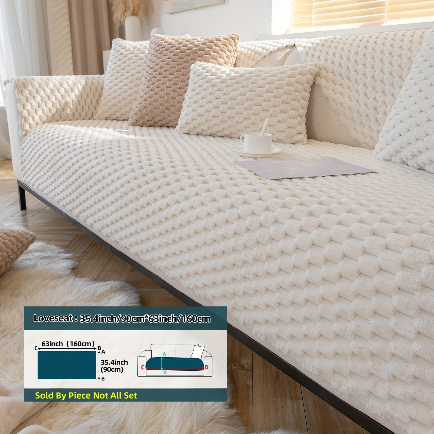 Nordic sofa cushion high-grade plush fashion