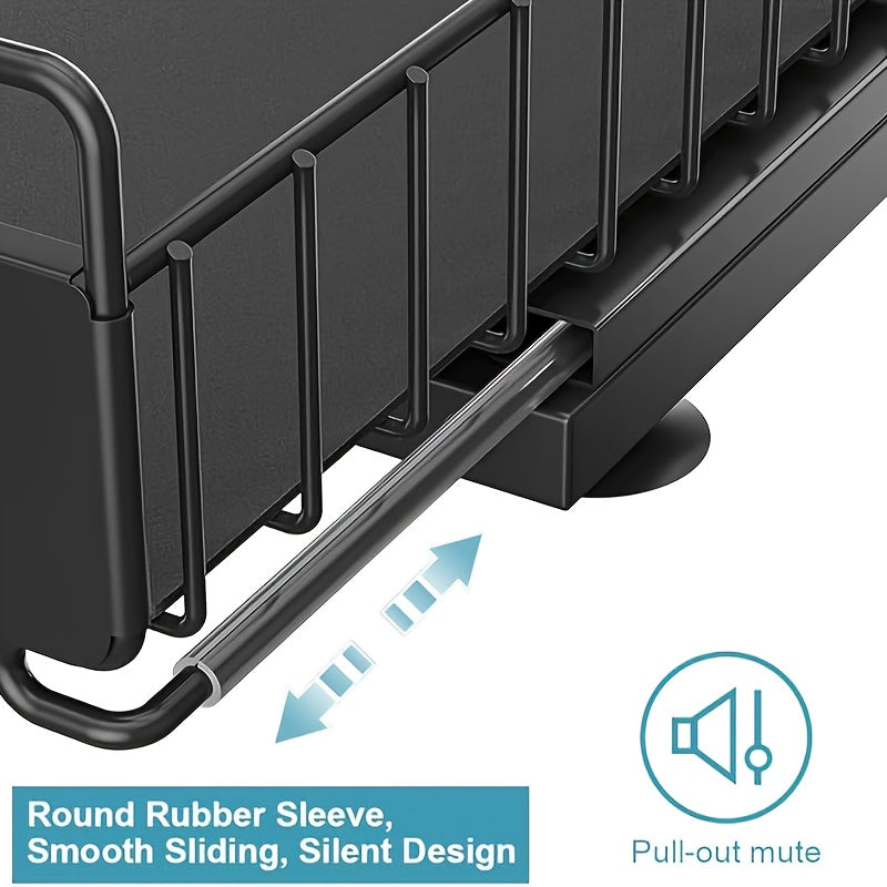 Two-Level Organizers for Under The Sink - Featuring a Sliding Pull-Out Shelf
