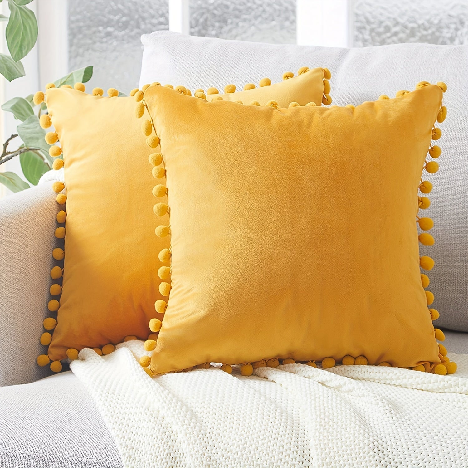 Dutch Velvet Throw Pillow Covers