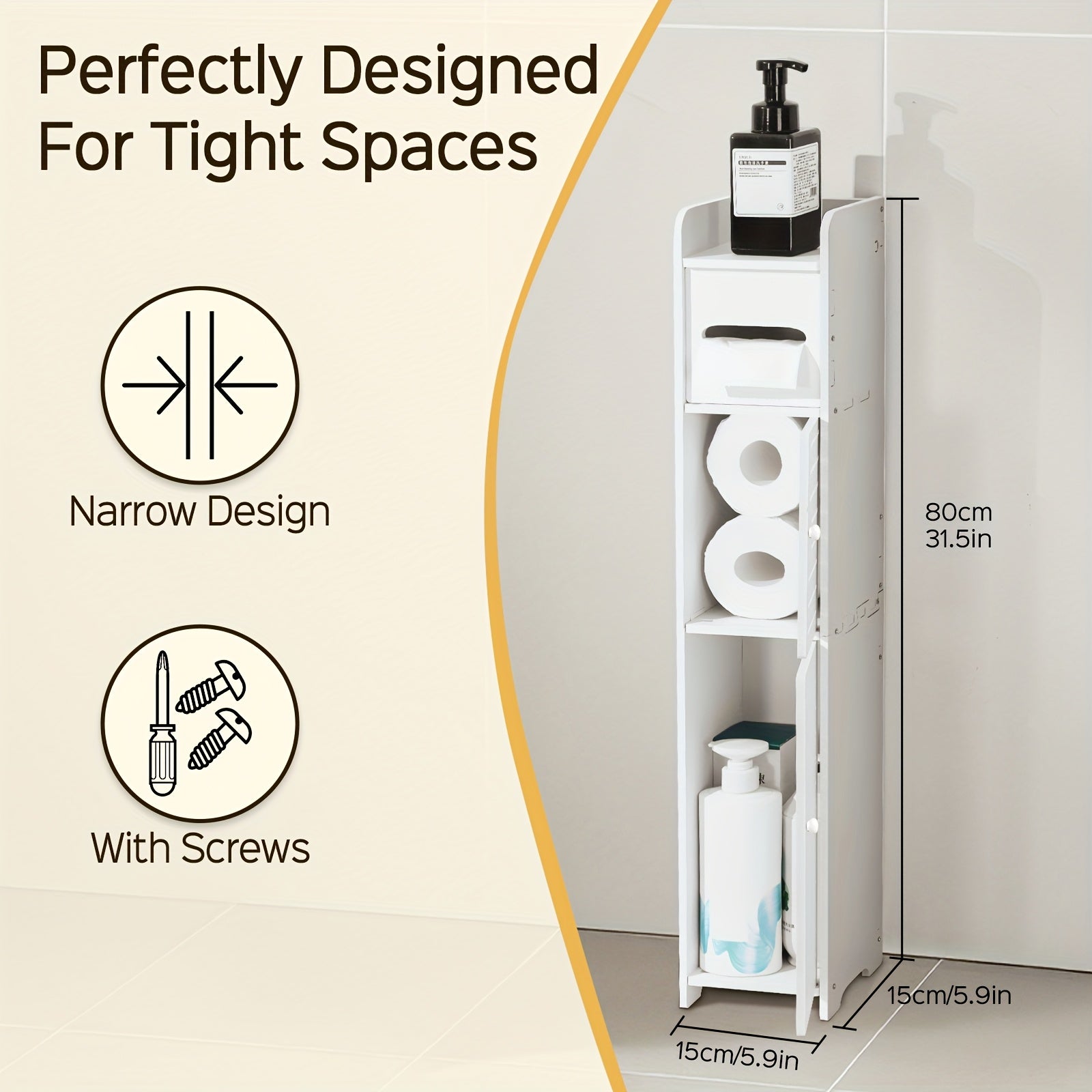 Small Bathroom Storage Cabinet