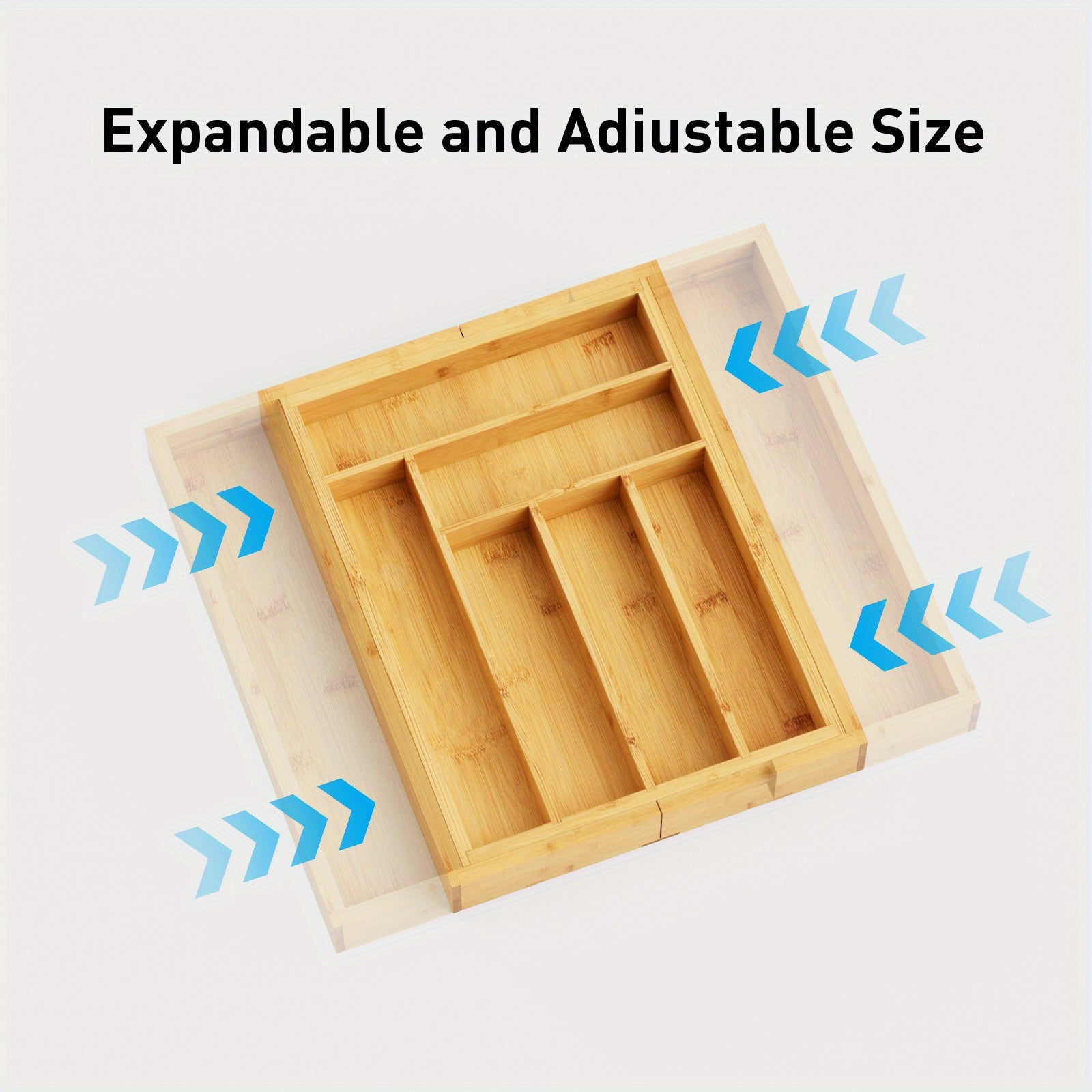 Bamboo Expandable Drawer Organizer