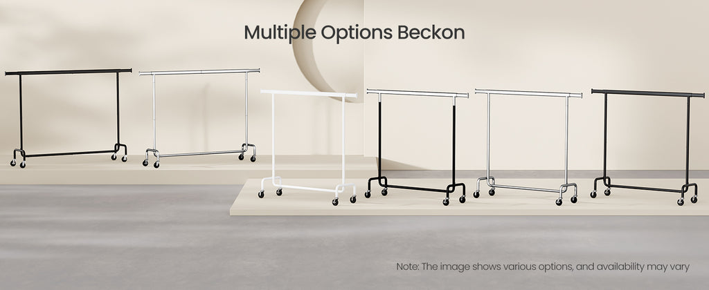 SONGMICS Clothes Rack with Wheels, Heavy-Duty Garment Rack with Extendable Hanging Rod, 243 lb Load Capacity, 17.7 x (63-78.7) x