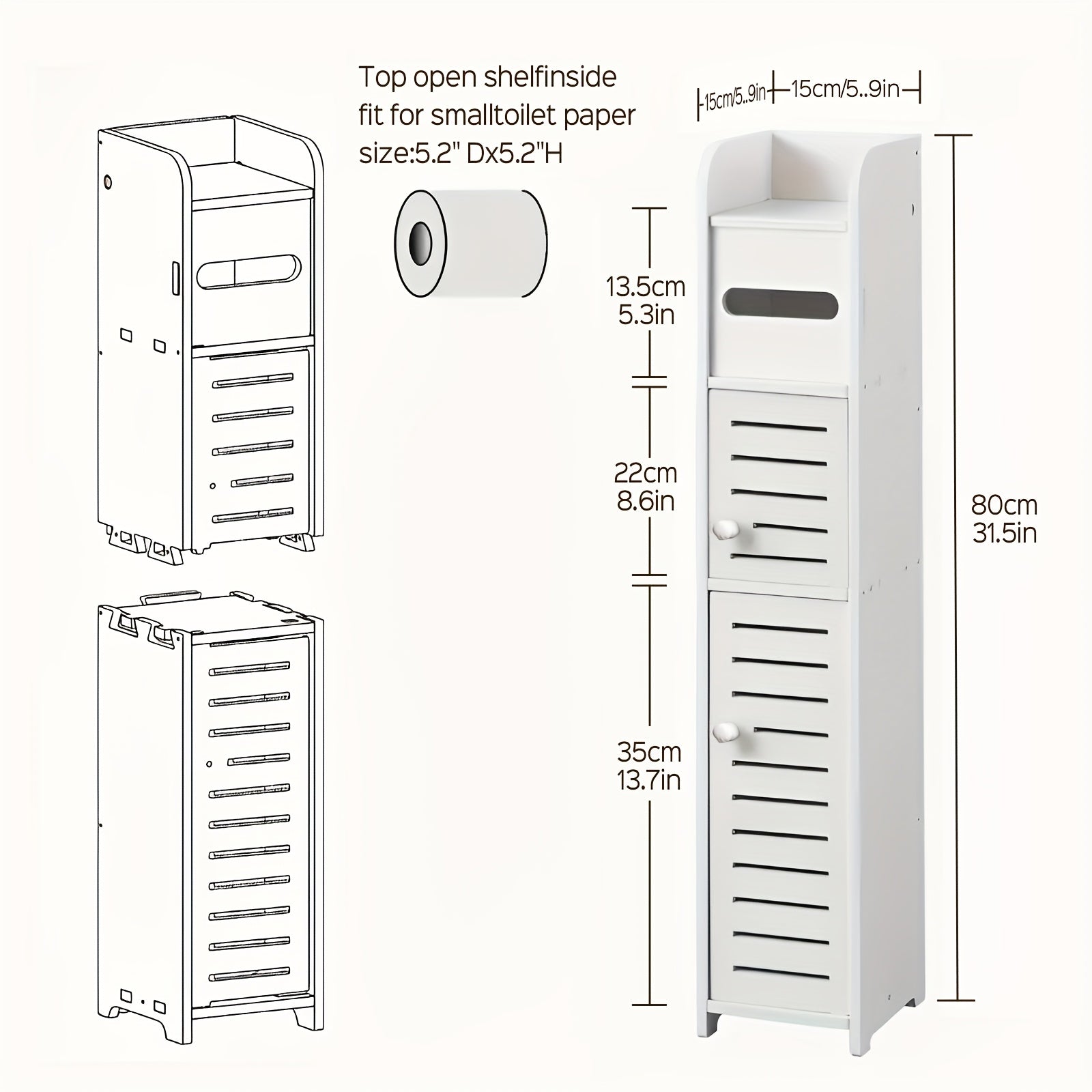 Small Bathroom Storage Cabinet