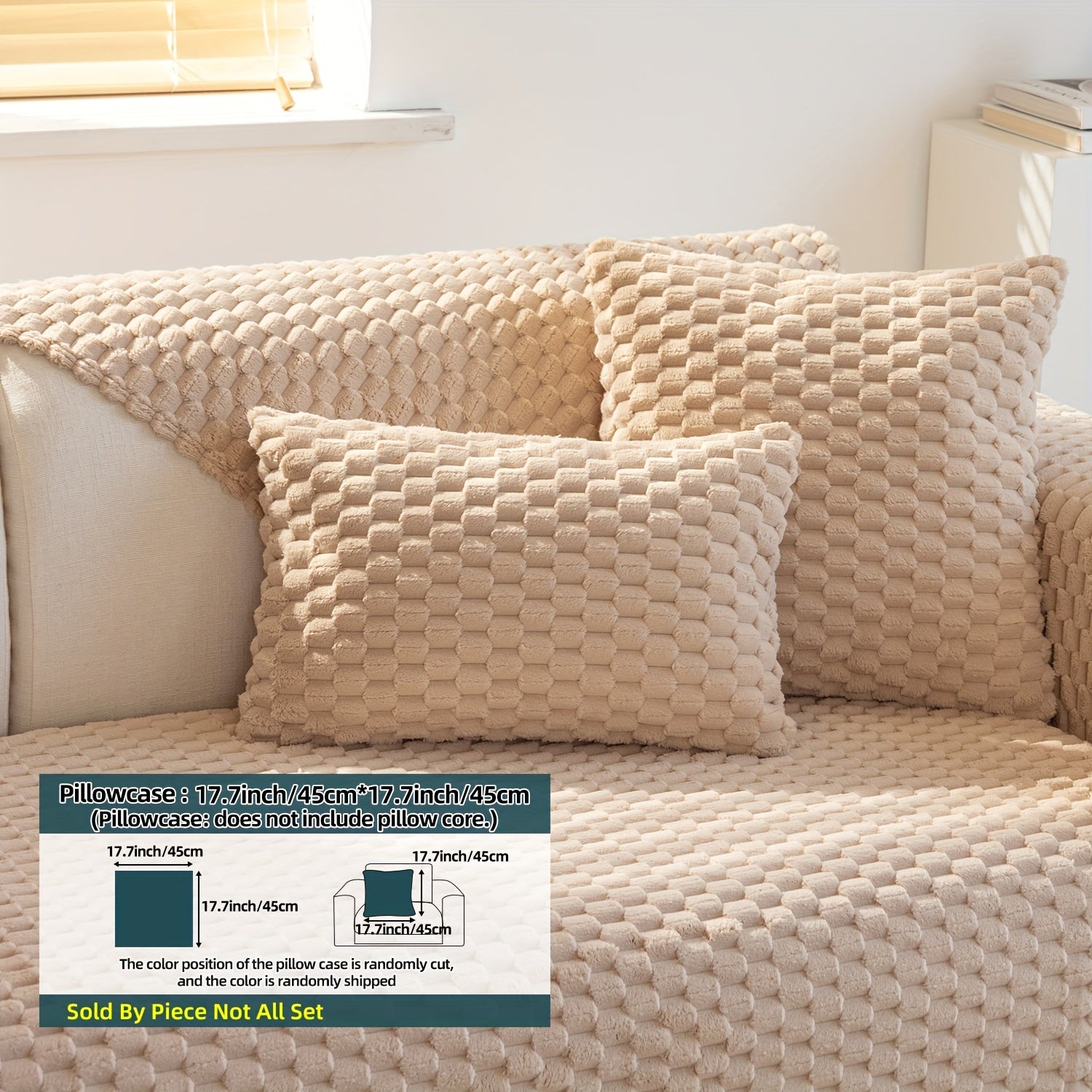 Nordic sofa cushion high-grade plush fashion