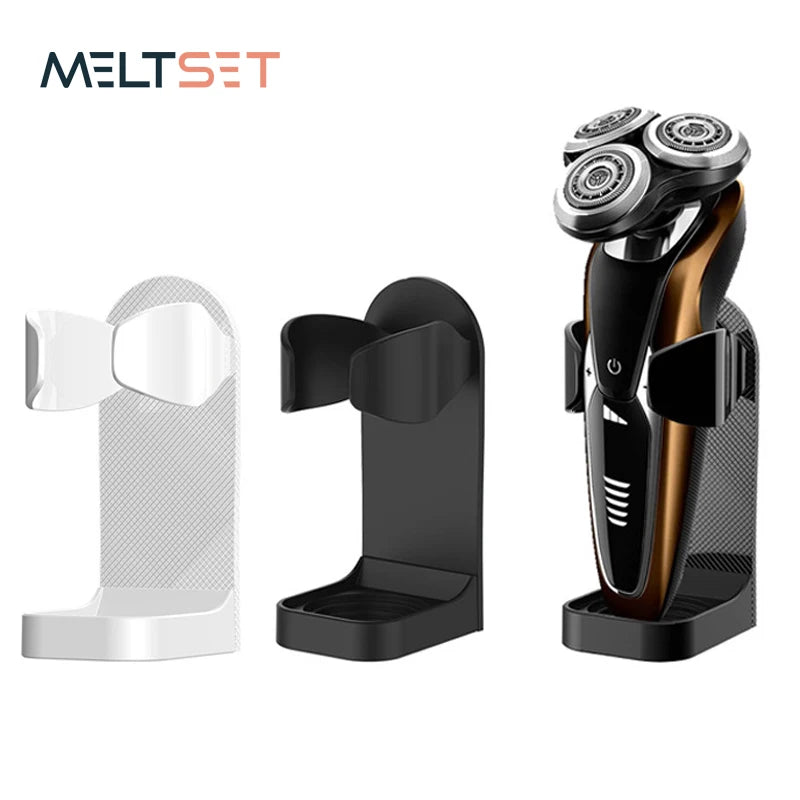 Bathroom Shaver Rack Wall Mounted Shaving Razor Holder Electric Toothbrush Holder Space Saving Traceless Toothbrush Organizer