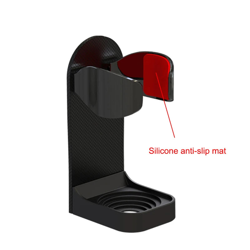 Bathroom Shaver Rack Wall Mounted Shaving Razor Holder Electric Toothbrush Holder Space Saving Traceless Toothbrush Organizer