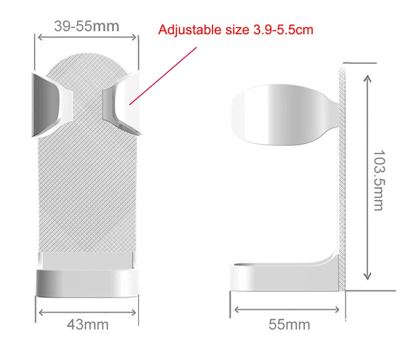 Bathroom Shaver Rack Wall Mounted Shaving Razor Holder Electric Toothbrush Holder Space Saving Traceless Toothbrush Organizer