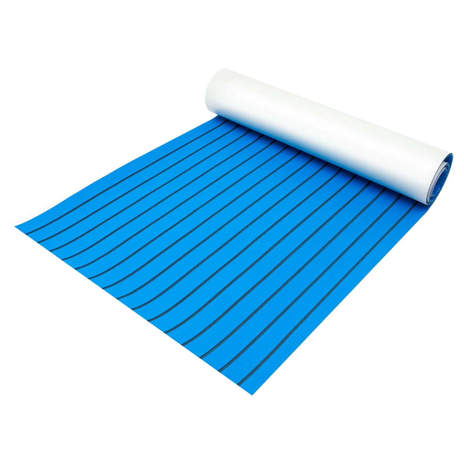 240x90cm Self-Adhesive EVA Foam Teak Boat Floor Mat, 6mm Thick Cuttable Waterproof Anti-Slip Pad Marine Carpet for Deck RV Yacht