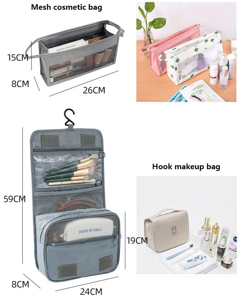 7/8/9/10 Pcs Set Travel Organizer Storage Bags Suitcase Packing Cubes Set Cases Portable Luggage Clothes Shoe Tidy Pouch Folding