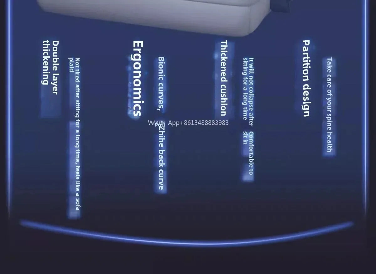 Nordic Computer Chair, Home, Office, Reclining, Sofa, Comfort, Bedroom, Living Room, Study Chair Fixed Foot
