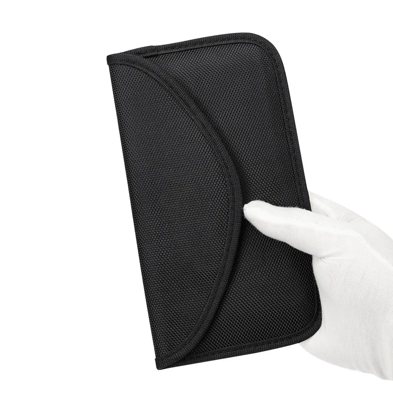 Mobile phone Radiation-proof Storage Bag Car Key Signal Blocker Case Universal Faraday Cage Fob Pouch Keyless RFID Blocking Bag