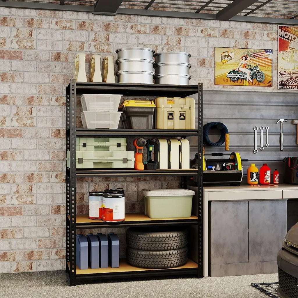 Heavy Duty Garage Shelving Unit 2400 LBS Steel Adjustable Rack 12x28x60