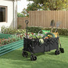 JHK Outdoor Collapsible Foldable Garden Beach Cart 440lbs Large Capacity Wagon Cart Utility Grocery Wagon for Shopping Sports