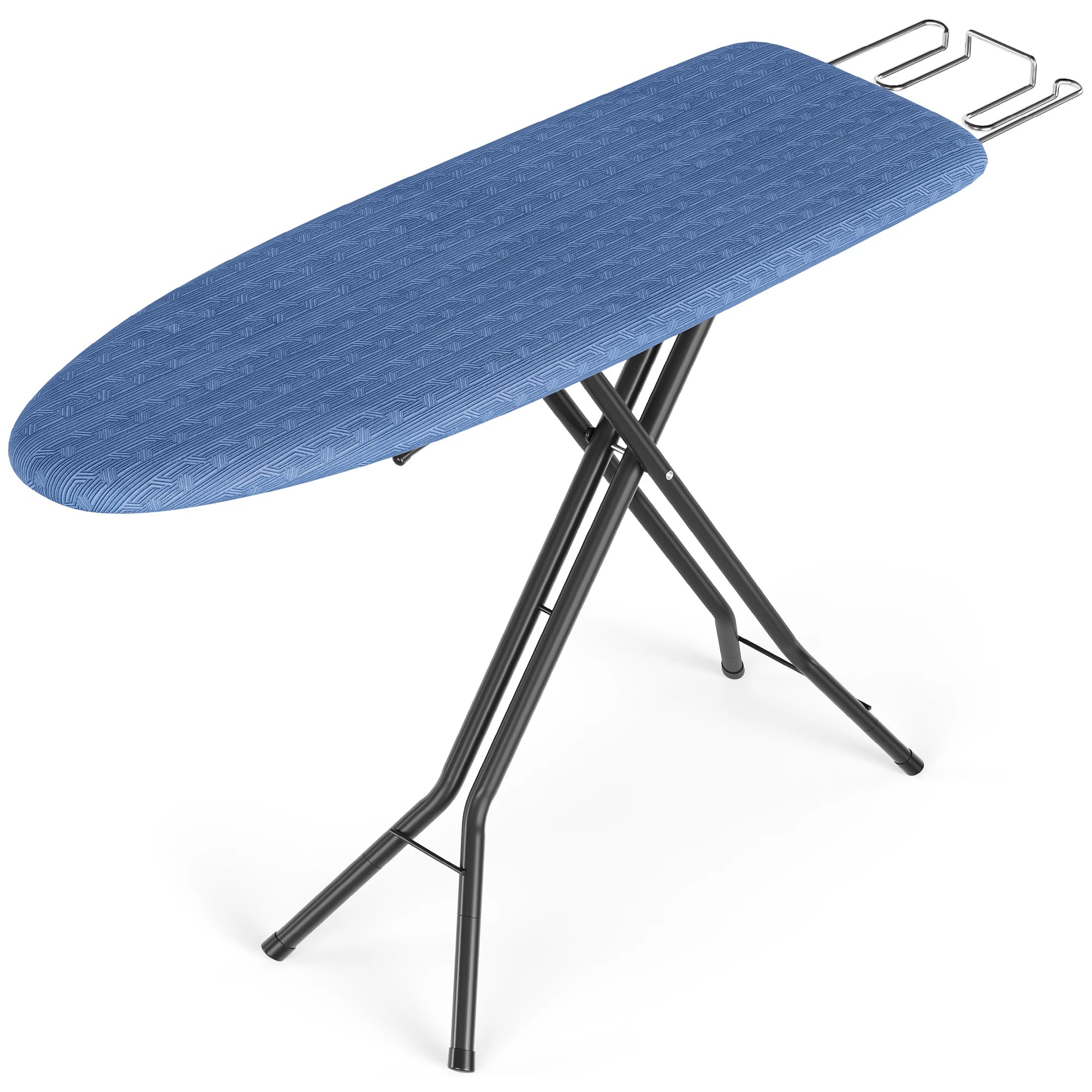 SONGMICS Ironing Board, Foldable Iron Board, Height Adjustable up to 35 Inches, with 4 Layered Cover and Pad, Iron Rest, Hook, S