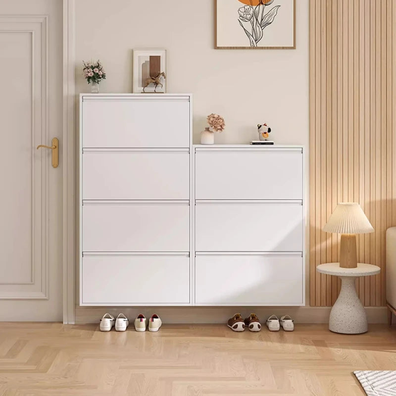 Metallic Ultra Thin Shoe Cabinet Multifunction Indoor Hallway Shoe Cabinet For Home Entrance Scarpiera Mobile Cabinet Furniture