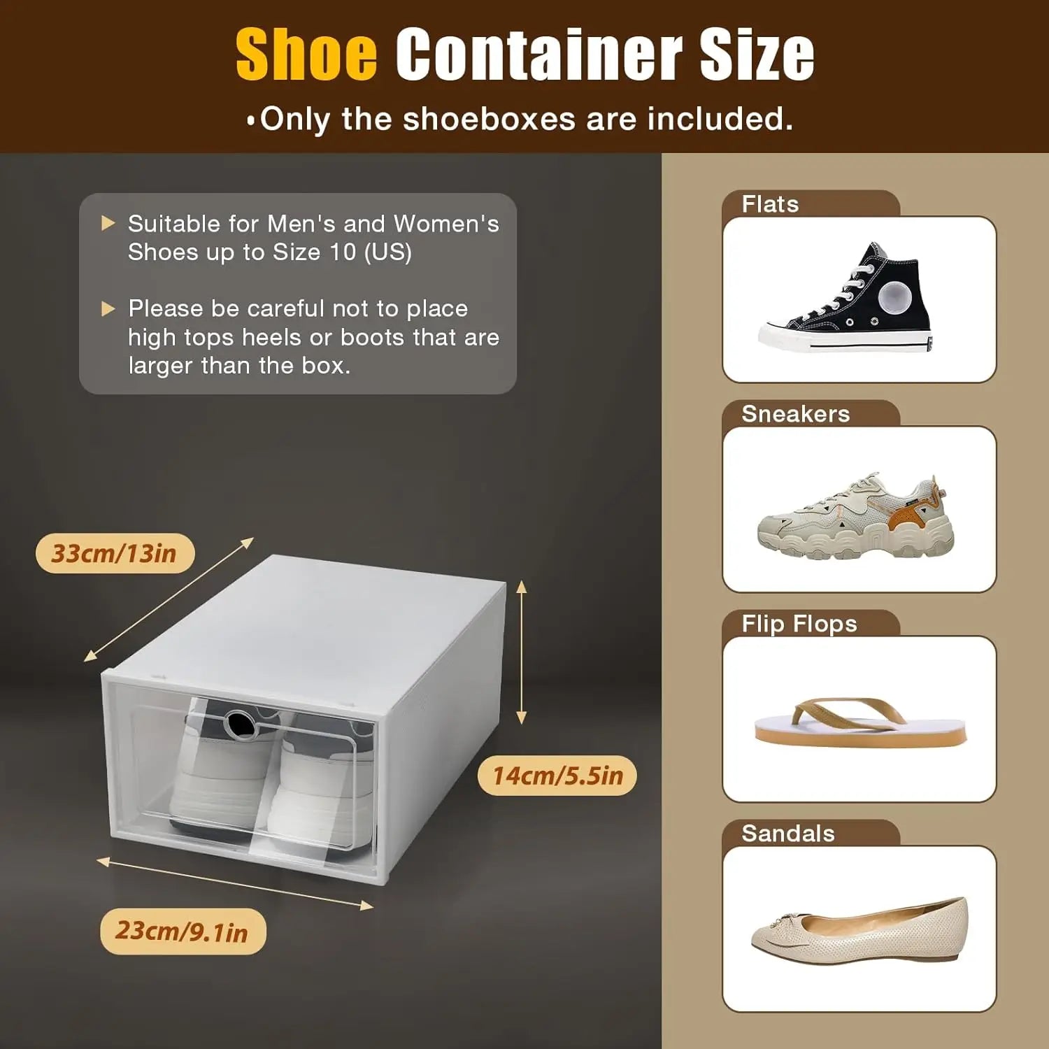 24 Pack Shoe Storage Boxes, Clear Plastic Stackable Shoe Organizer, Foldable Shoe Rack, Space-Saving Home & Office Organizatio
