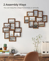 SONGMICS 4x6 Collage Picture Frames, 10-Pack Photo Collage Frame for Wall Decor, Glass Front, Assembly Required