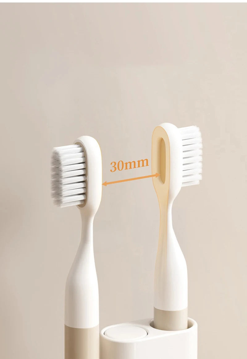 1/2pcs Rotating Toothbrush Holder Bathroom Desktop Toothbrush Storage Rack Makeup Brush Pen Organizers Bathroom Accessories
