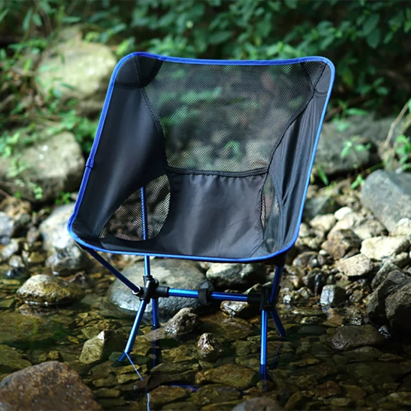 New Outdoor Moon Chair Ultra-Light Folding Camping Chair Portable Leisure Backrest Aluminum Alloy  for Backpacking  fishing