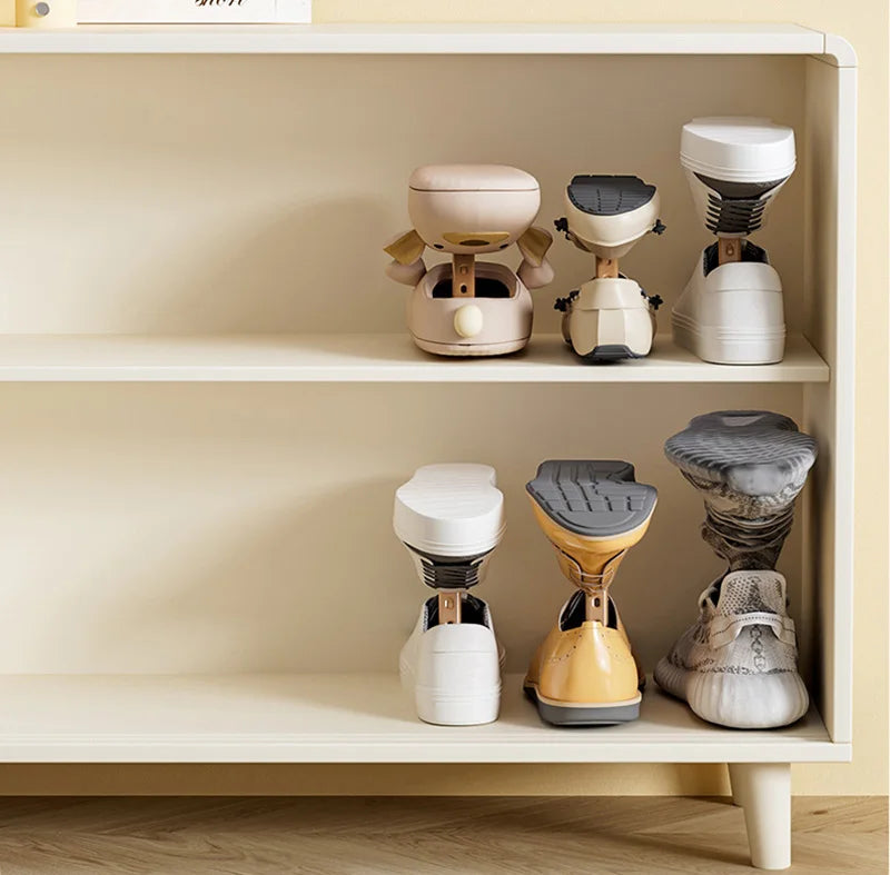 1pc Shoes Rack Double-layered Adjustable Slippers Holders Shoe Cabinet Organizer Deodorizing Shoes Shelf Save Space