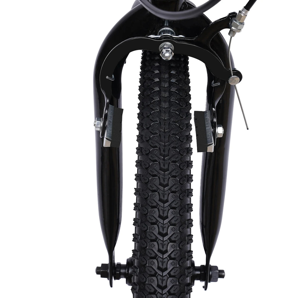 20" Mountain Bike 7 Speeds Kids Bicycle Dual-Disc Brakes Unisex Children's Bicycle Height Adjustable MTB Boys Girls Riding Bike