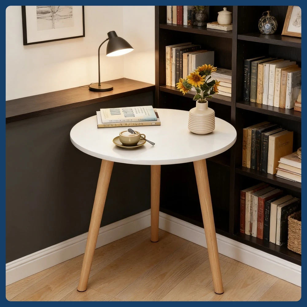 Sofa side table, living room, household table, small coffee table, modern and minimalist small round table, creative side table