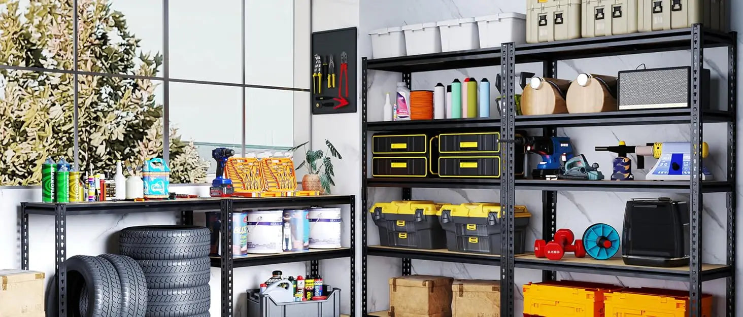Heavy Duty Garage Shelving Unit 2400 LBS Steel Adjustable Rack 12x28x60