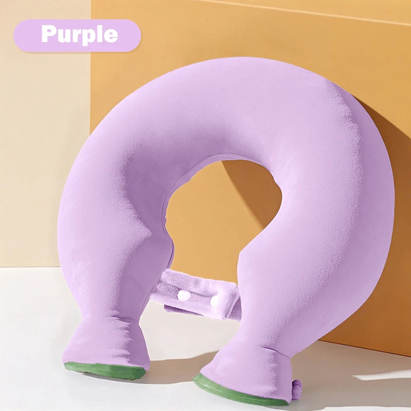U-shaped Hot Water Bag For Neck Soft Plush Neck Warmer Hot Water Bottle Winter Warming Supplies Hot cold compress Physiotherapy