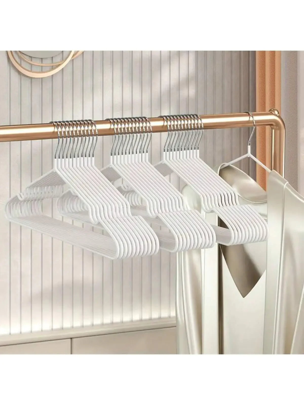 Stainless Steel Anti Slip Clothes Hanger 10 20 30 50 Pack Space Saving Durable