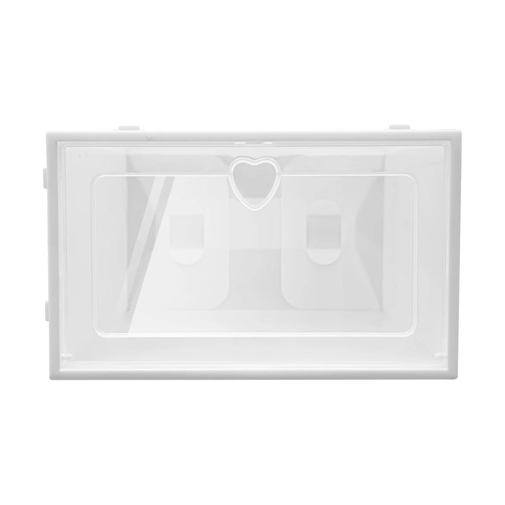 20PCS Foldable Flip Shoe Boxes Set, Shoe Rack Stackable Storage Container Plastic Clear Shoe Case Home Organizer 33*23*14cm