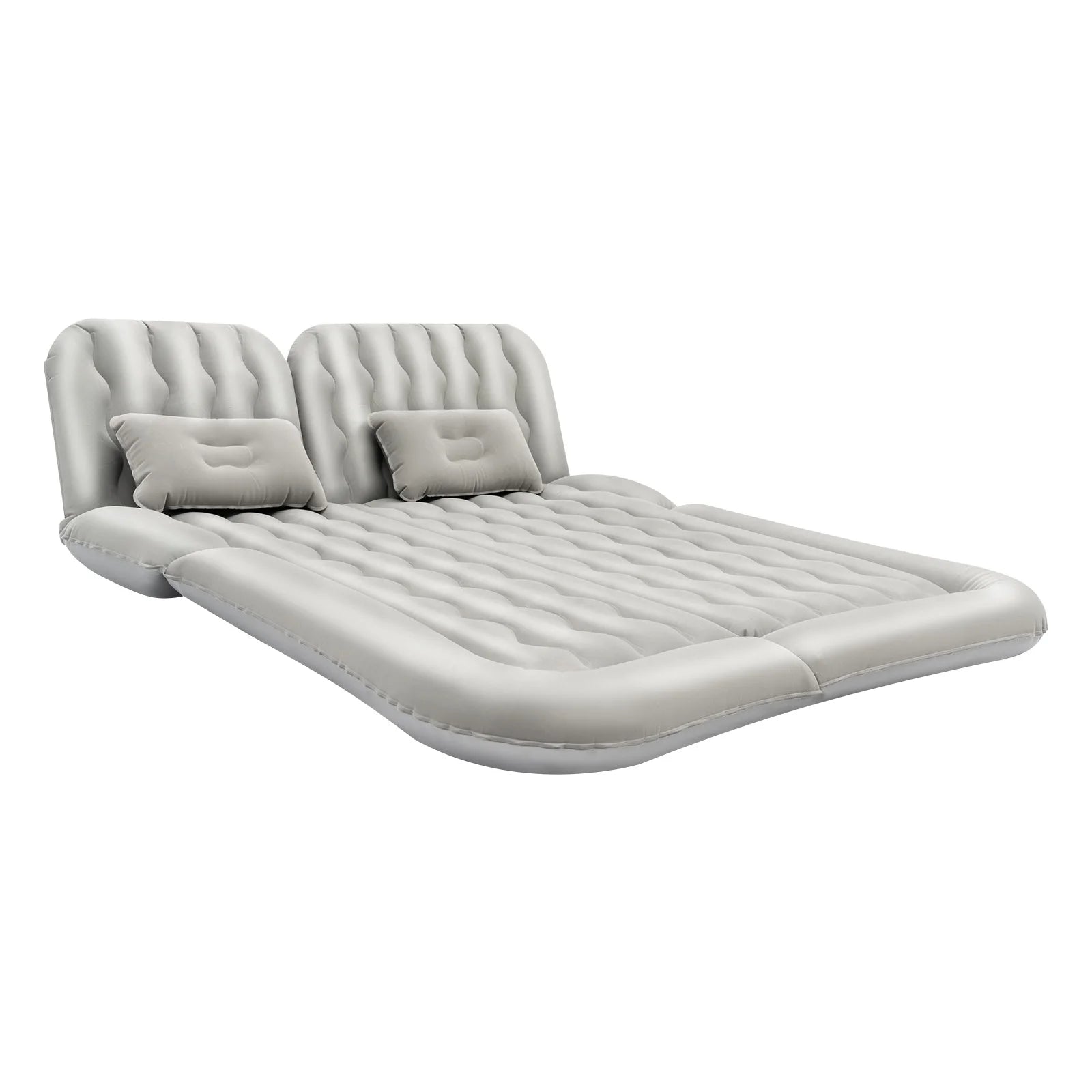Universal Foldable Inflatable Bed Portable Inflatable Mattress Set Car Back Seat Sleeping Flocking Air Bed Cushion w/Pump+Pillow