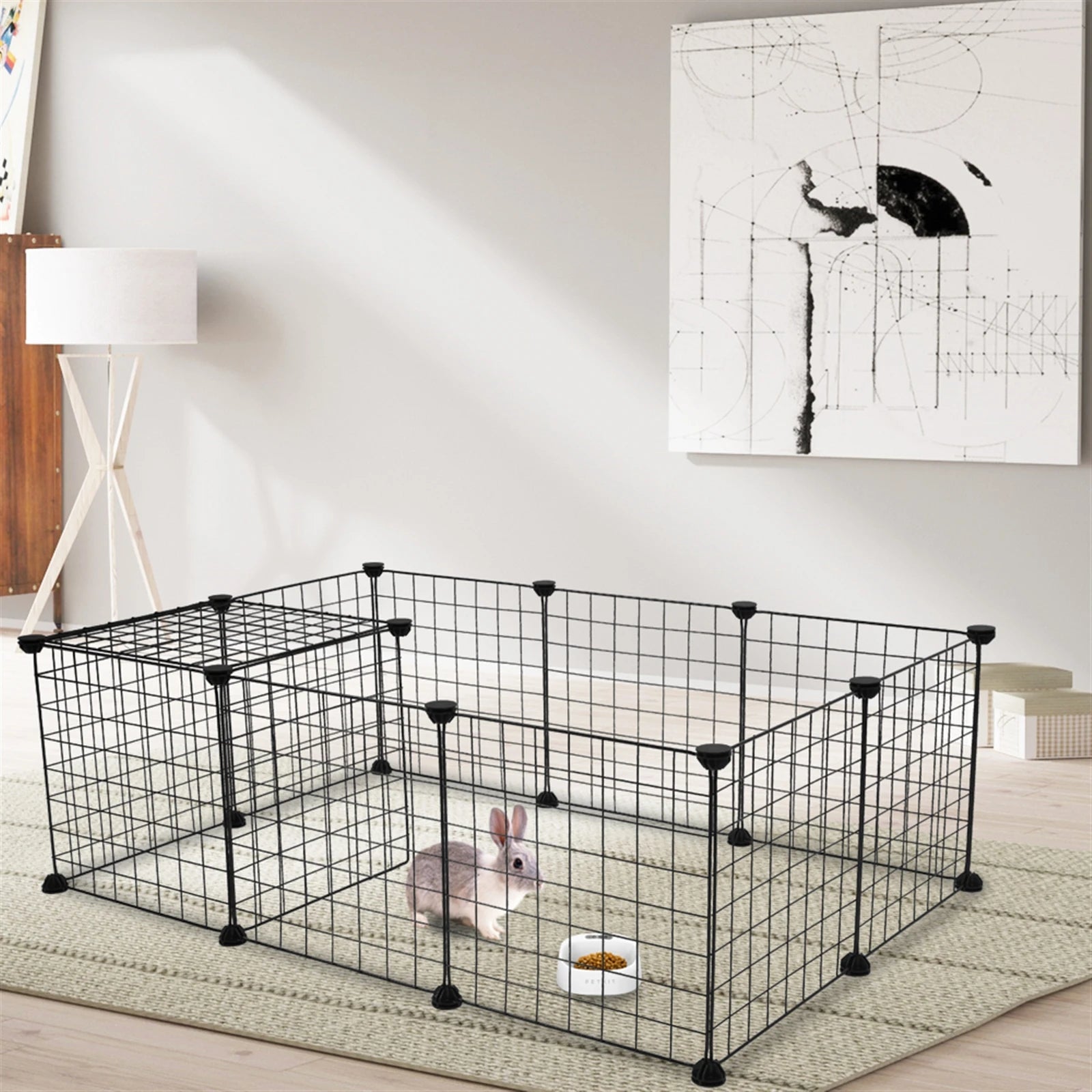 Pet Playpen For Small Animals Portable Metal Wire Fence Guinea Pigs Rabbits