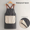 Kitchen Apron with Removable Hand Towel Waterproof Restaurant Cooking Sleeveless Apron Anti-fouling Baking Bibs 2025New