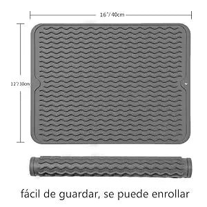 50 X 40 Cm Foldable Kitchen Sink Mat, Anti-slip,High Temperature Resistant, Dish Drying Mat, High Temperature Resistant,coasters