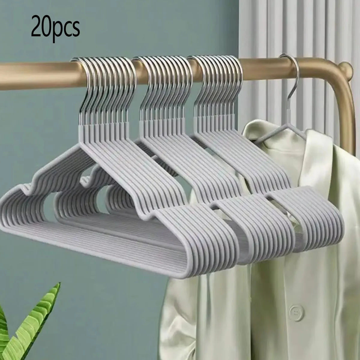 Stainless Steel Anti Slip Clothes Hanger 10 20 30 50 Pack Space Saving Durable