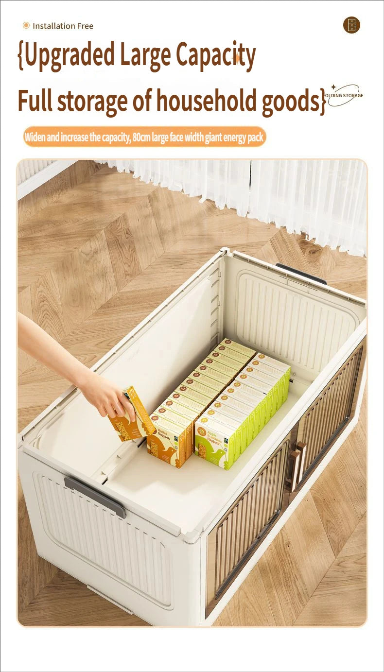 Foldable Plastic Storage Cabinet For Baby Clothes Multi Layered Closet