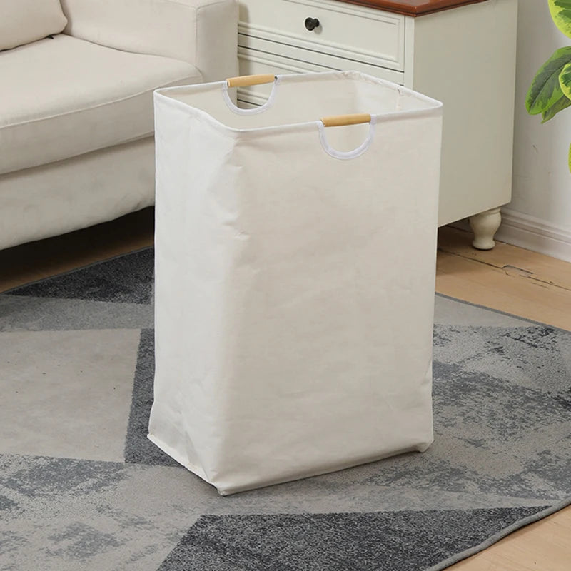 Large Capacity Laundry Basket Portable Dirty Clothes Storage Basket With Handle Black Durable Linen Foldable Laundry Basket