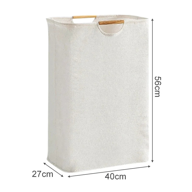 1pc Collapsible Laundry Basket with Handle Large Capacity Household Bathroom Dirty Clothes Storage Basket Clothes Organizer