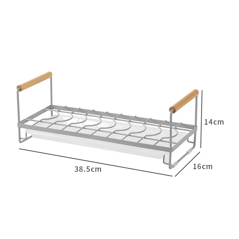 Kitchen Dish Storage Rack Cabinet Organizer Portable Dishes Drying Rack Plate Bowl Drying Rack Desktop Dish Holder Kitchen