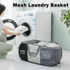 1pc Folding Classified Laundry Basket Breathable Separated Dirty clothes Storage Basket with Handle Large Capacity Laundry Bag