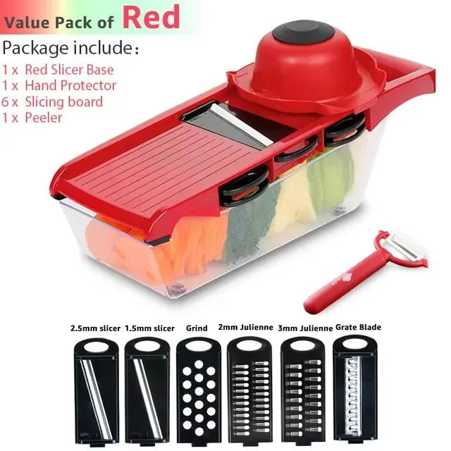 Vegetable Chopper Multifunctional Grater Cutter  - Kitchen Accessories Manual Fruit Slicer Potatos Shredders Cheese Onions Slicers