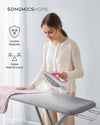 SONGMICS Ironing Board, Foldable Iron Board, Height Adjustable up to 35 Inches, with 4 Layered Cover and Pad, Iron Rest, Hook, S