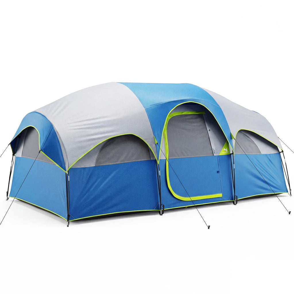 JHK Outdoor 8 Person Camping Tent Quick Instant Tents Setup and Waterproof Windproof Dome Tent with Multi-Directional for Picnic