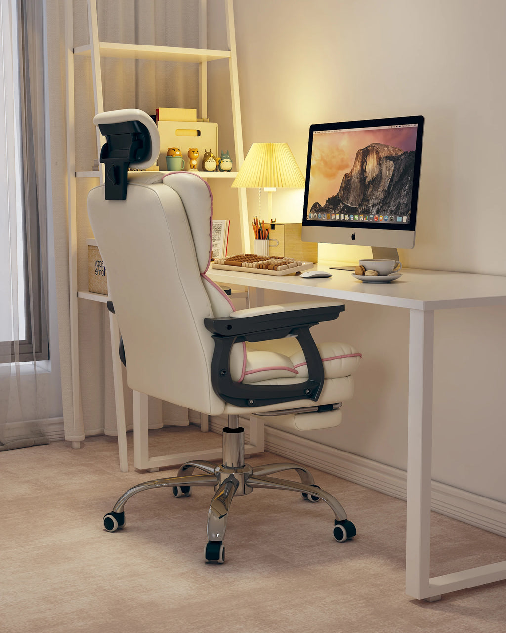 Ergonomic Chair PU Leather Computer Gaming Chairs Executive Gamer Chair Adjustable High Back Office Chair Office Furniture