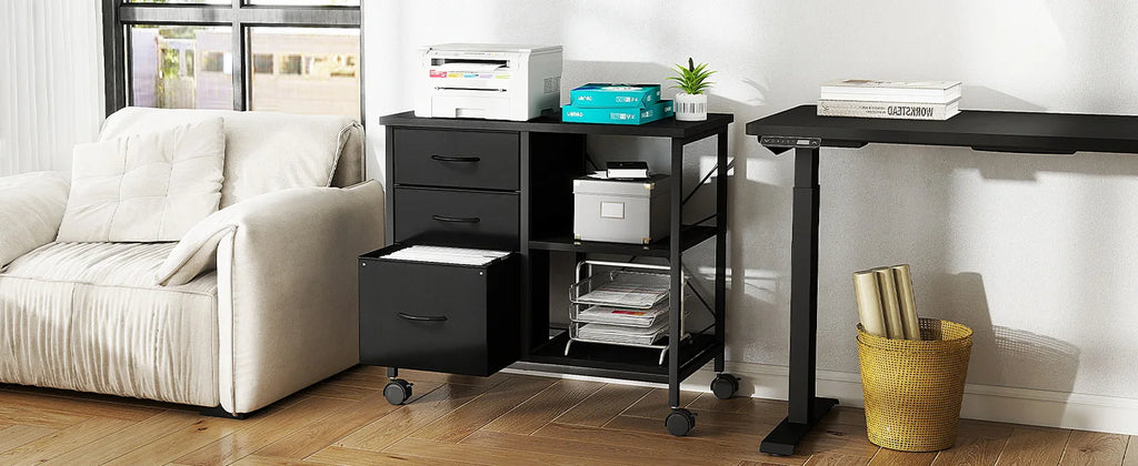 JHK 3 Fabric Drawers Mobile Living Room Cabinet With Wardrobe Steel Frame Assembly Closet Clothes Storage Cabinet Of Furniture