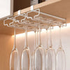 Cabinet Hanging Metal Wine Glass Rack Cabinet Stemware Holder Racks for Cup Storage RackGlass Holder Outdoor Wine Glass Rack